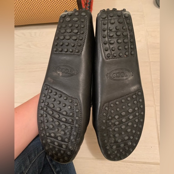 Black Matte Leather Tod’s Loafers - Size 41.5 - Picture 4 of 5